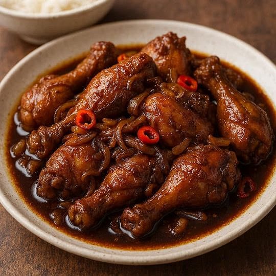 Ayam Kecap di Warteg Warmo Tebet